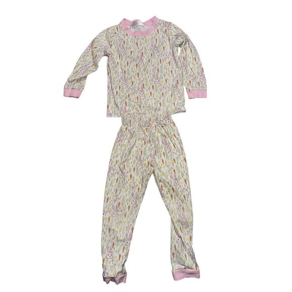Great Condition Cecil and Lou bunny and carrot pajamas,   size 3T - Picture 1 of 5